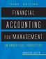 Financial Accounting for Management:  An Analytical Perspective,  3/e